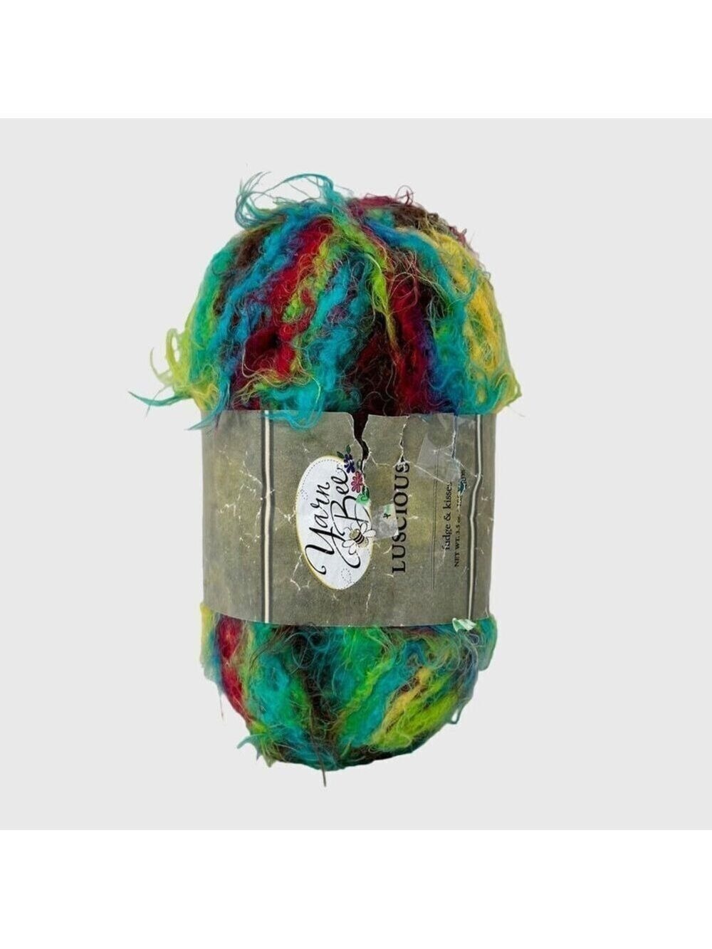 Yarn Bee Luscious Yarn Fudge Kisses 3.5oz 186yds Nylon Bright Color Turkey